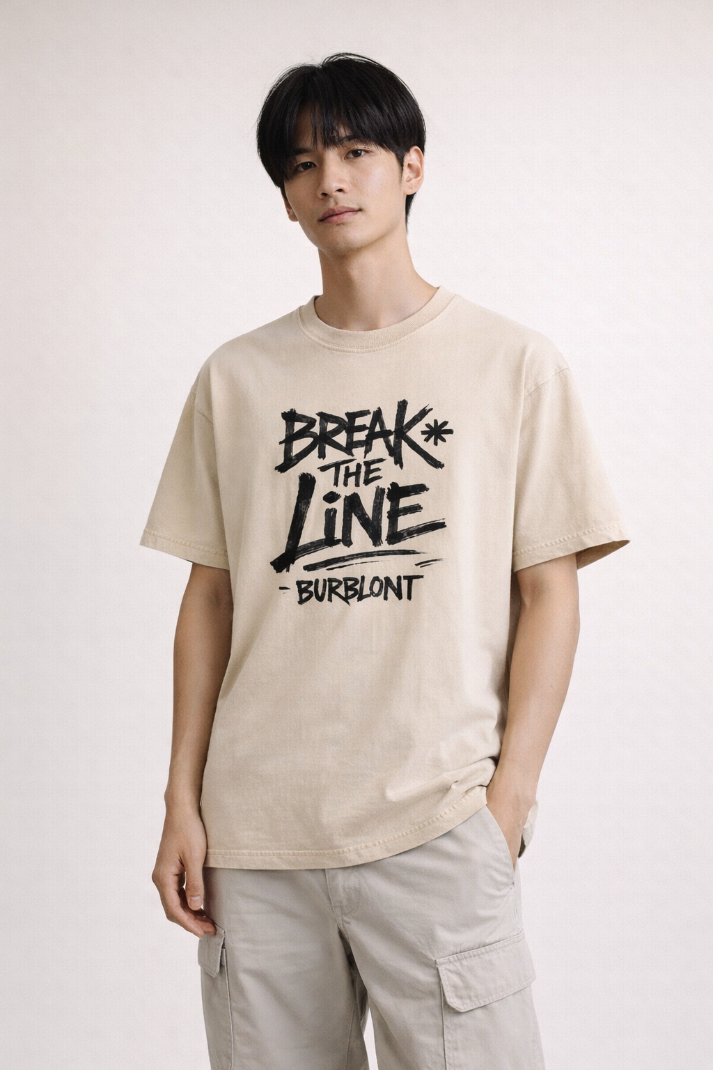 Mineral Wash Boxy Cotton T-Shirt