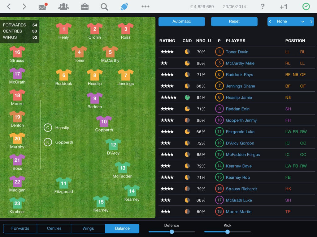 Pro Rugby Manager 2015 Steam Key GLOBAL