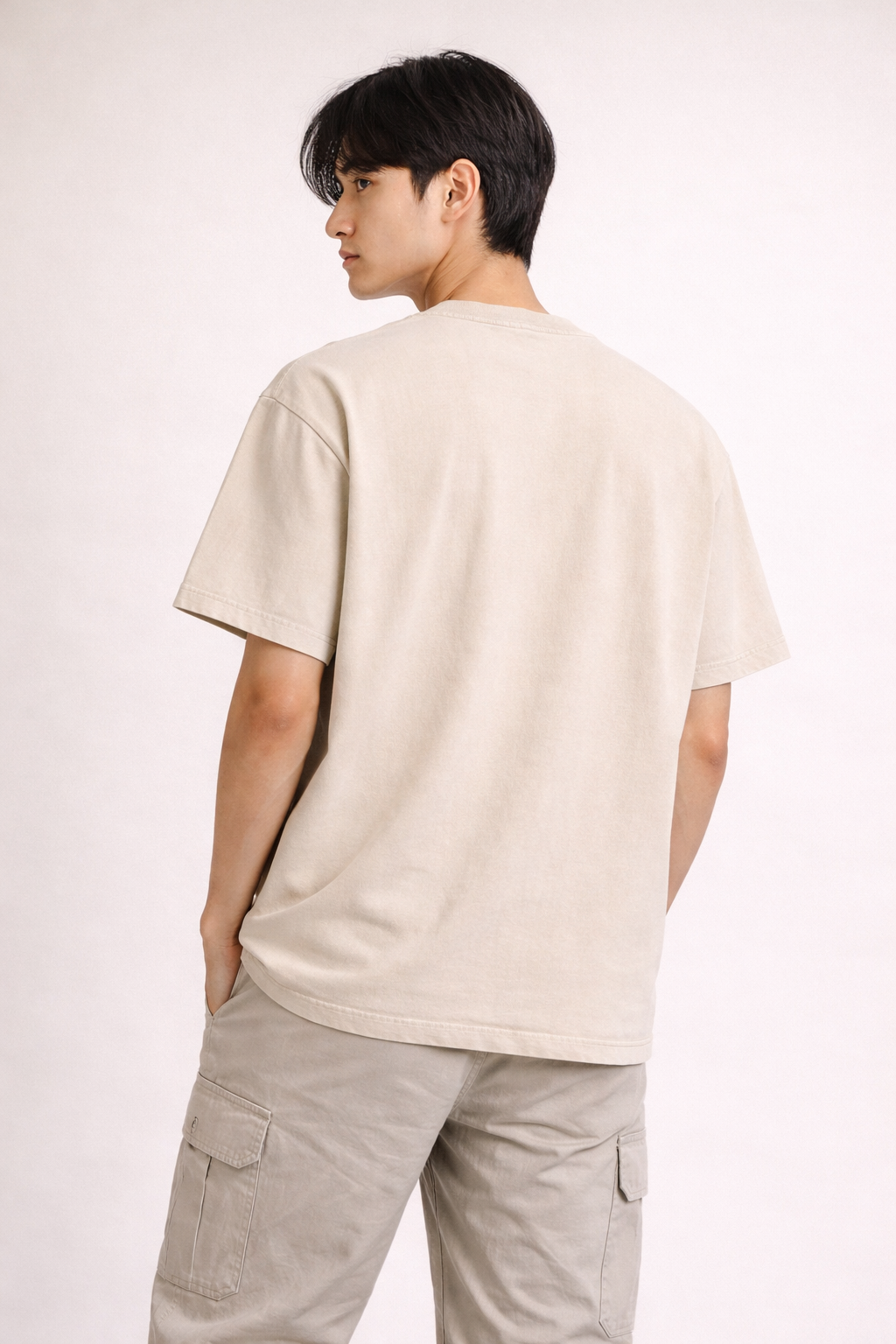 Mineral Wash Boxy Cotton T-Shirt